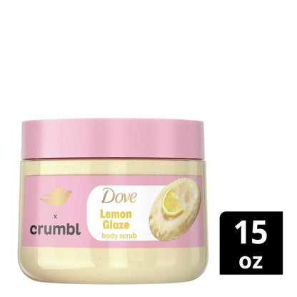 Dove Moisturizing Liquid Body Wash & Scrub | Lemon Glaze | 20oz Wash + 15oz Scrub