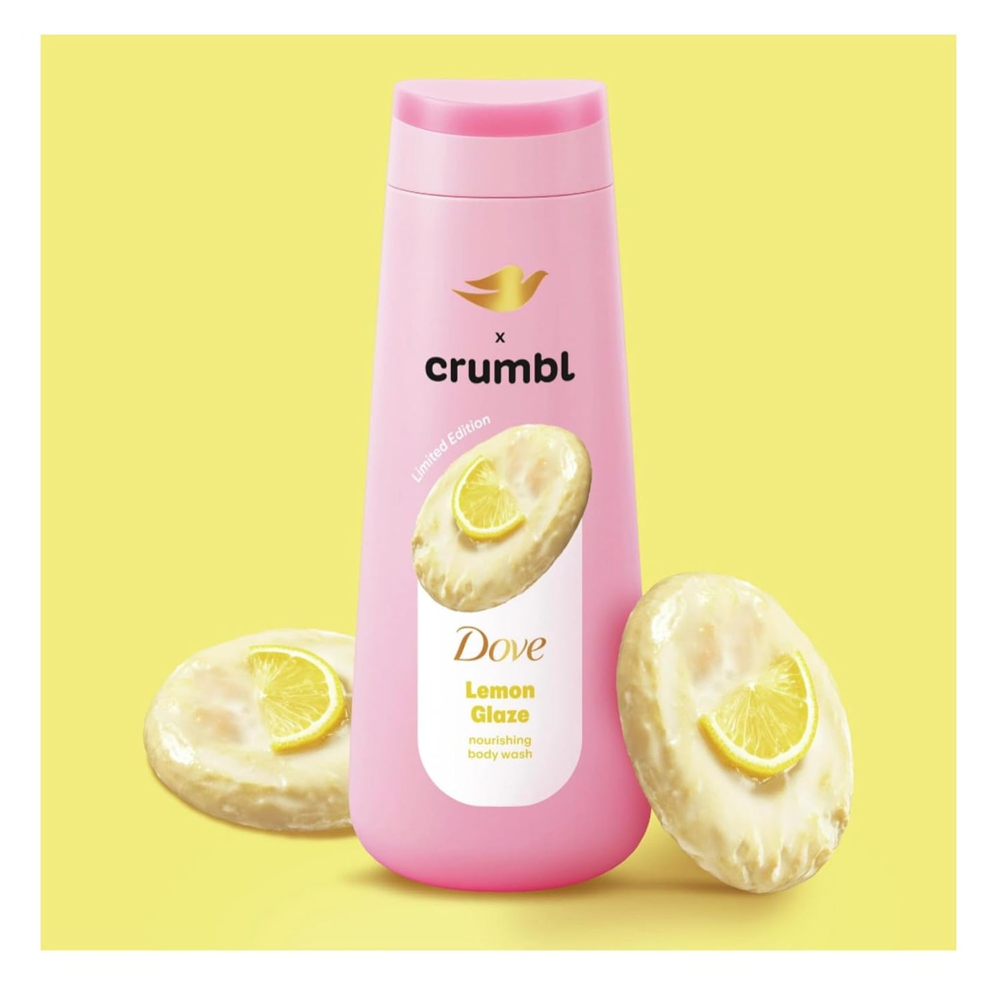 Dove Moisturizing Liquid Body Wash & Scrub | Lemon Glaze | 20oz Wash + 15oz Scrub